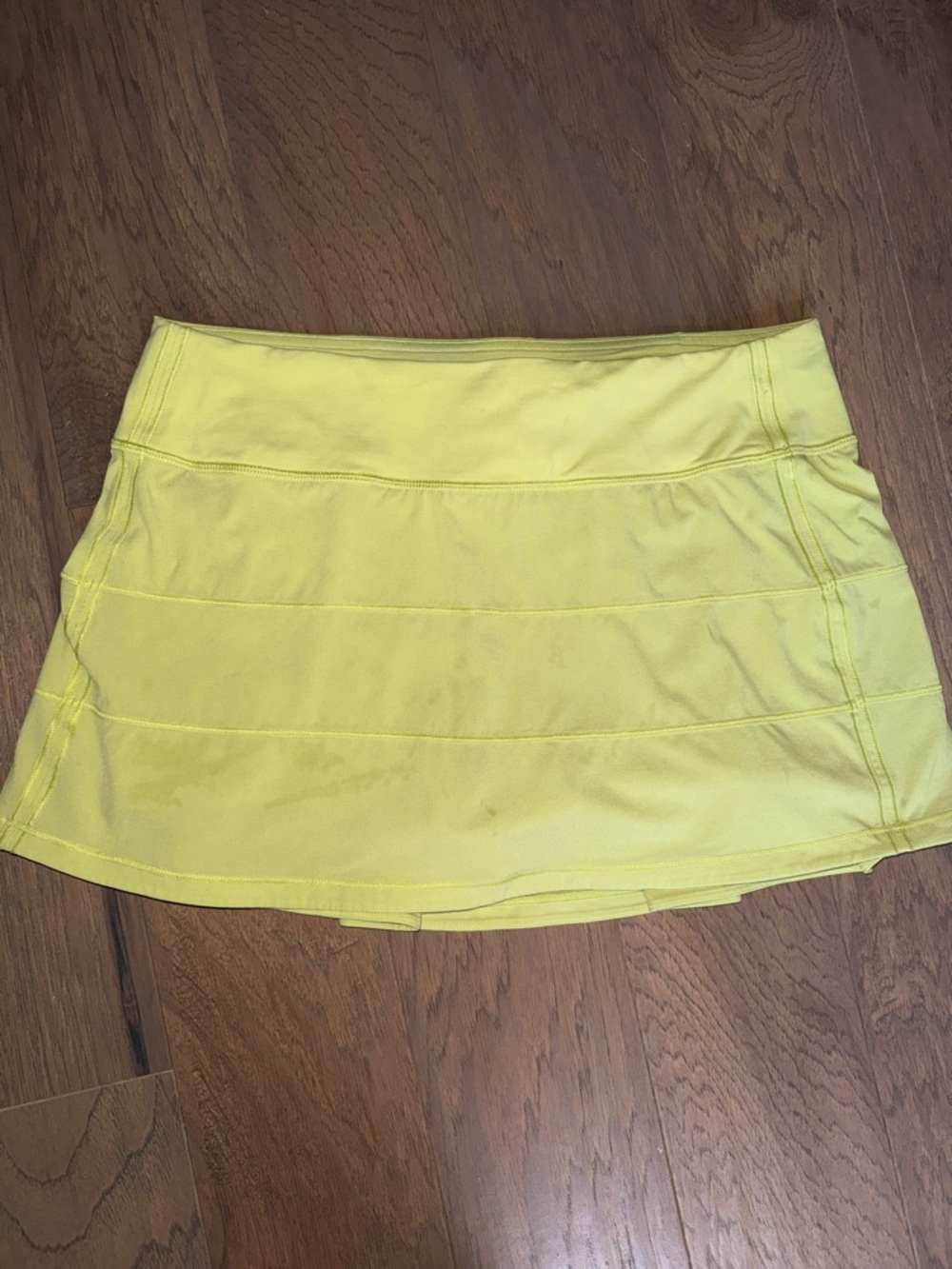 Lululemon Pace Rival Skirt Yellow Highlighter 8